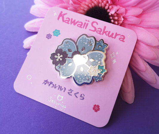 Frozen Sakura Enamel Pin