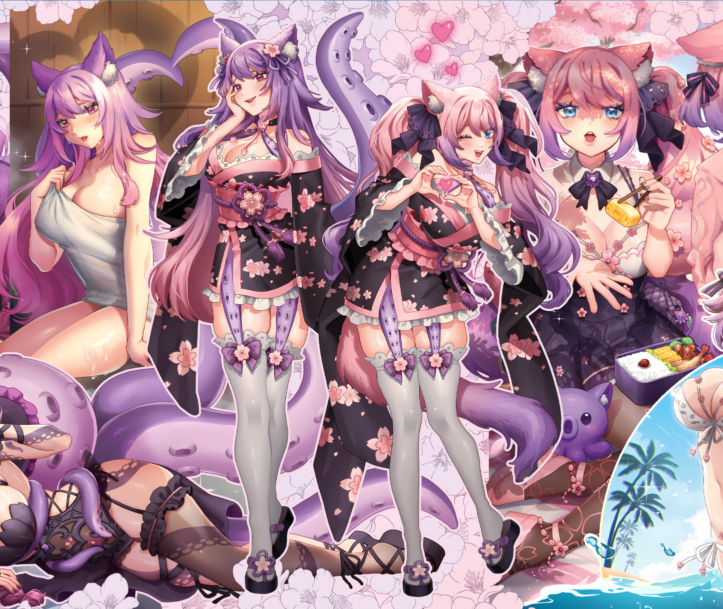 All Sides of Moepi XXL Deskmat | 90x50cm