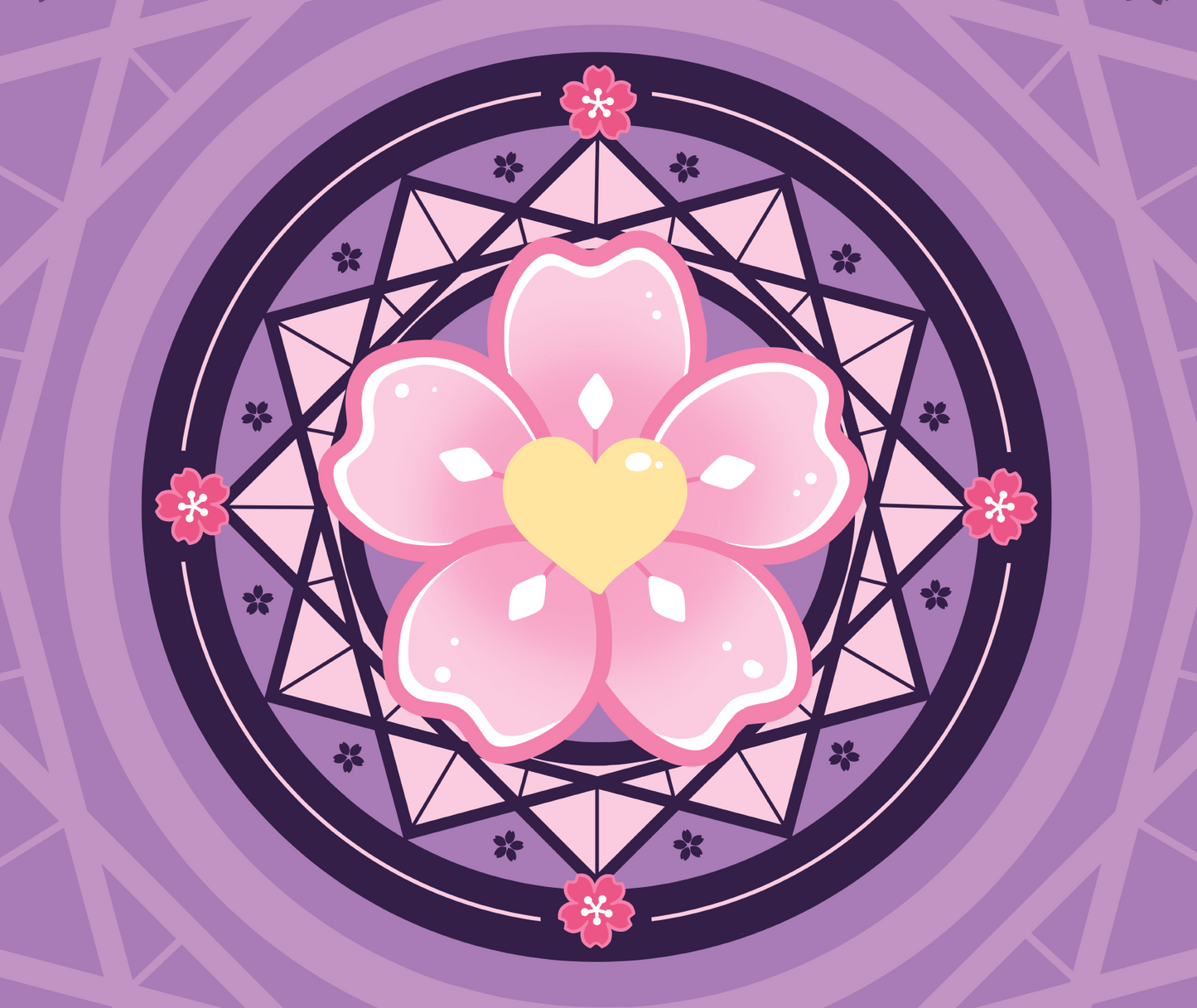 Sakura Magic Circle Deskmat | 90x40cm