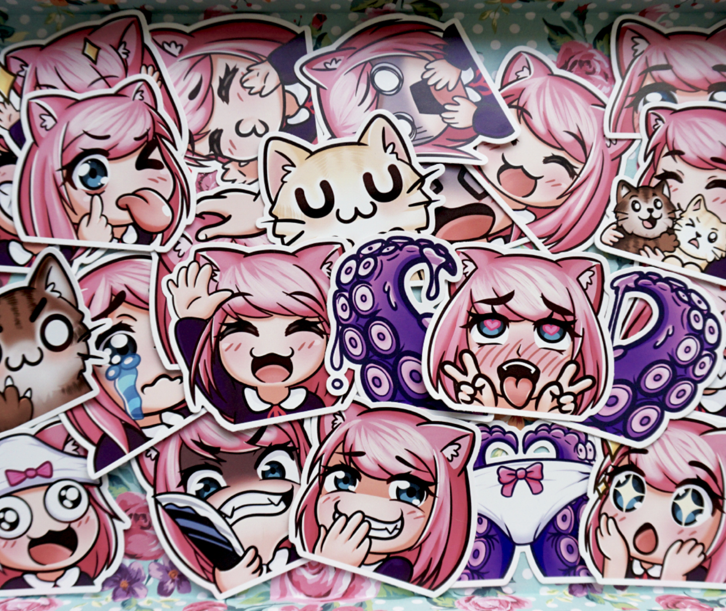 Anime Catgirl Vinyl Sticker Blind Packs