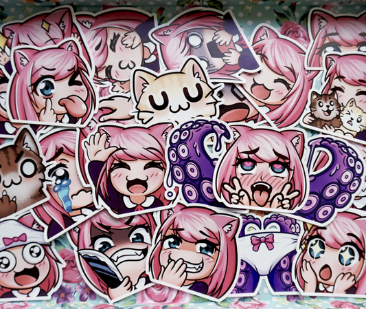 Anime Catgirl Vinyl Sticker Blind Packs