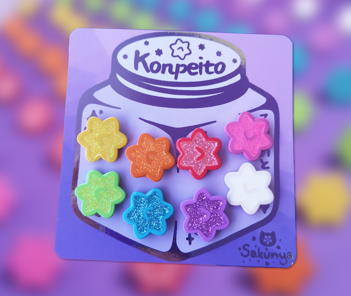 Konpeito Glitzer mini Enamel Pin + BLINDBAGS
