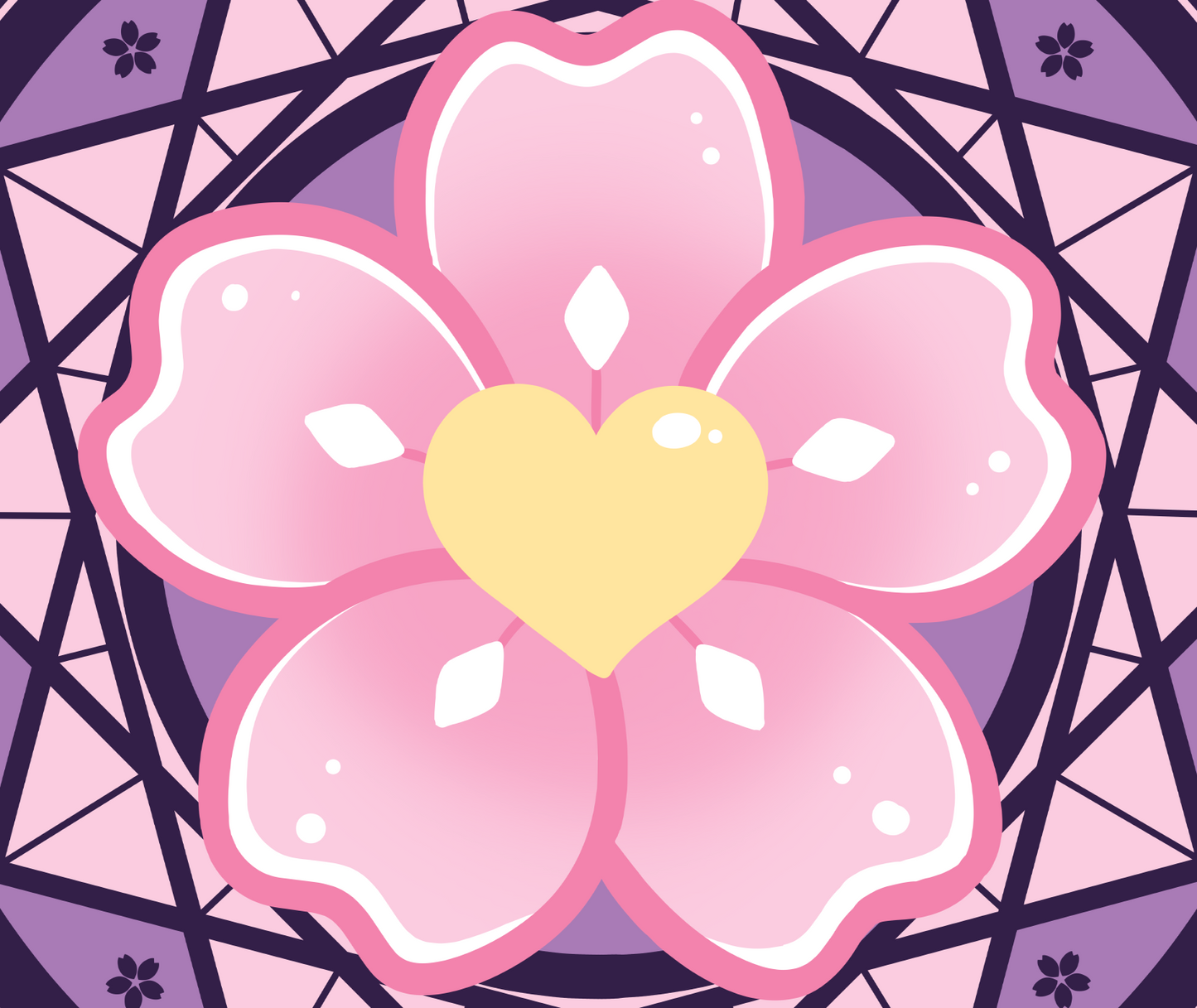 Sakura Magic Circle Chairmat | 120x120cm