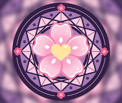 Sakura Magic Circle Chairmat | 120x120cm