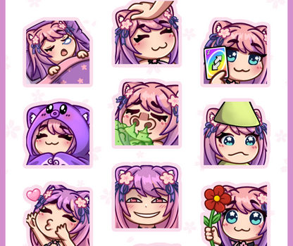 Moepi Emotes 03 - Papier Stickersheet