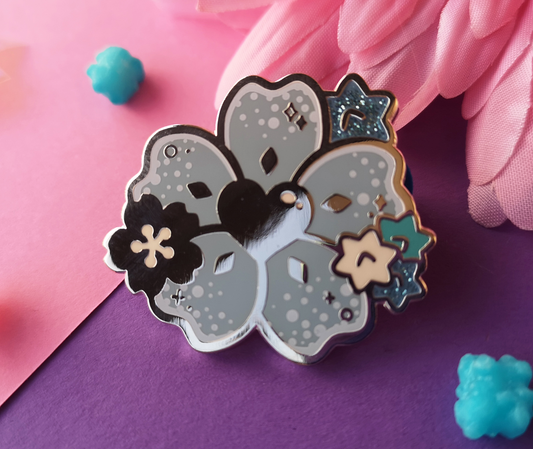 Frozen Sakura Enamel Pin
