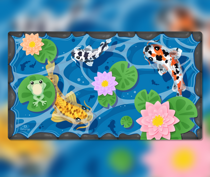 Koi Teich XXL Deskmat | 90x50cm