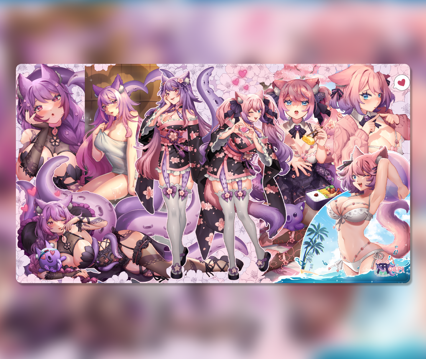 All Sides of Moepi XXL Deskmat | 90x50cm