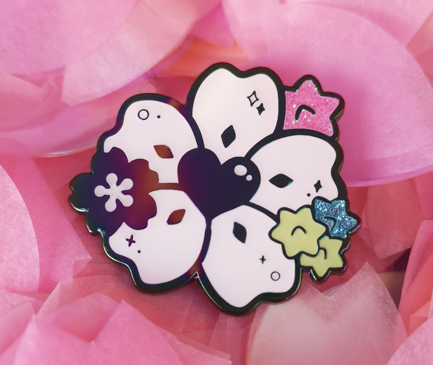 Rainbow Sakura Enamel Pin