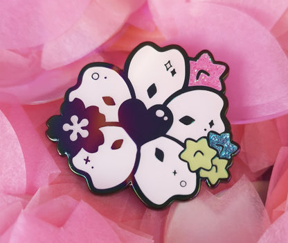 Rainbow Sakura Enamel Pin