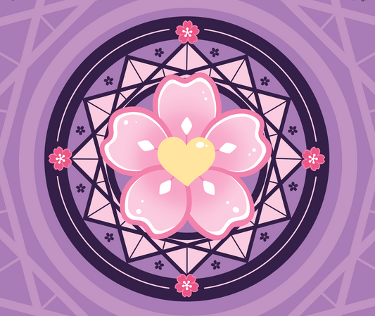 Sakura Magic Circle Deskmat | 90x40cm