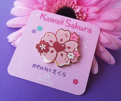 Kawaii Sakura Enamel Pin